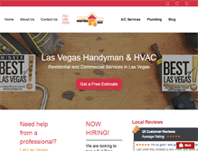 Tablet Screenshot of handymanoflasvegas.com